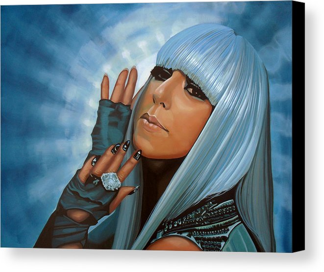 661x555 Lady Gaga Painting Canvas Print Canvas Art By Paul Meijering - Lady Gaga Canvas Painting