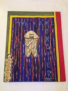 225x300 Original Acrylic On Canvas Painting Lady Gaga,the Fame Monster - Lady Gaga Canvas Painting