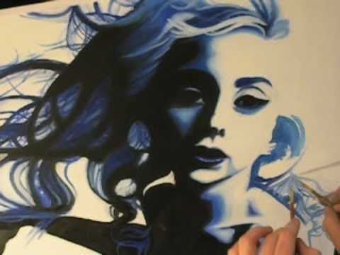 480x360 Lady Gaga Painting - Lady Gaga Painting