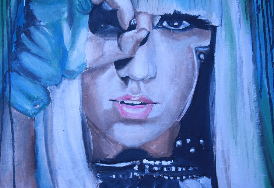 900x618 Lady Gaga Portrait Painting By Mikayla Ziegler - Lady Gaga Painting