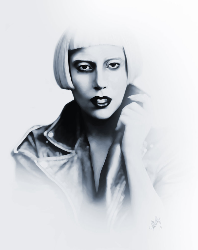 795x1004 Lady Gaga Speed Painting By Kindercollective - Lady Gaga Painting