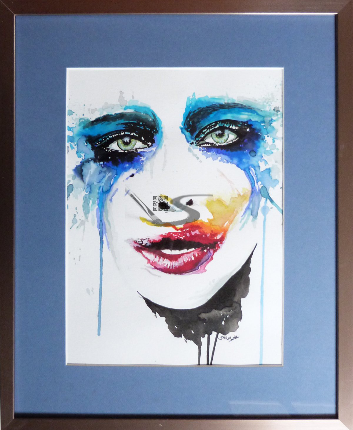 1200x1461 Lady Gaga Inspiration Acrylic Ink On Paper Painting Saill'Art - Lady Gaga Painting
