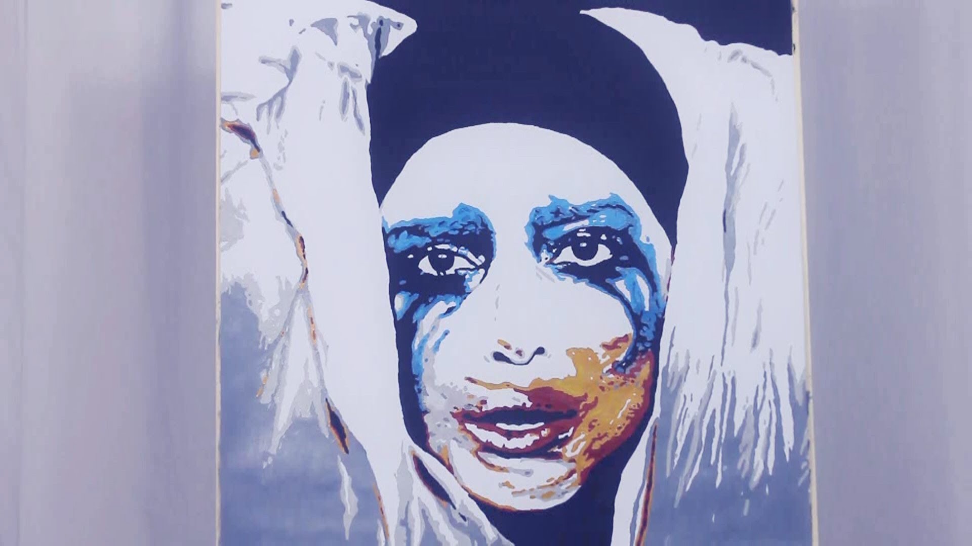 1920x1080 Lady Gaga Applause Cover Painting Artpop - Lady Gaga Painting