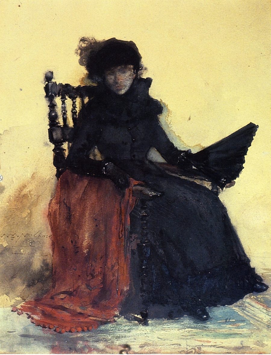 900x1176 Portrait Of A Woman In White, 1879 - Lady In Black Painting