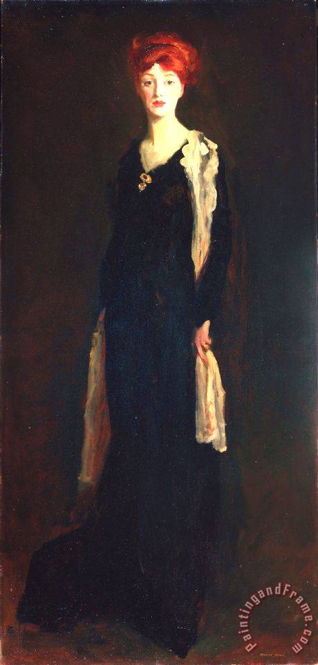 460x960 Robert Henri Lady In Black Spanish Scarf (O In Black - Lady In Black Painting