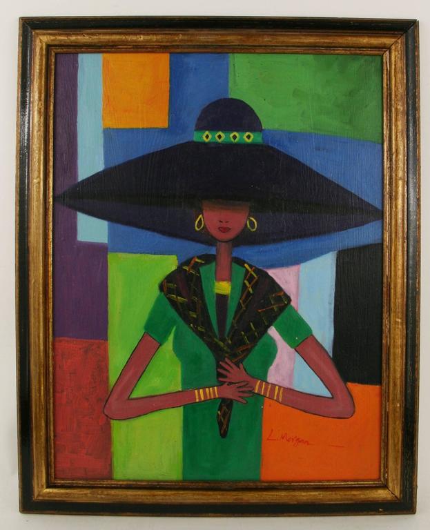 623x768 Unknown - Lady In Hat Painting