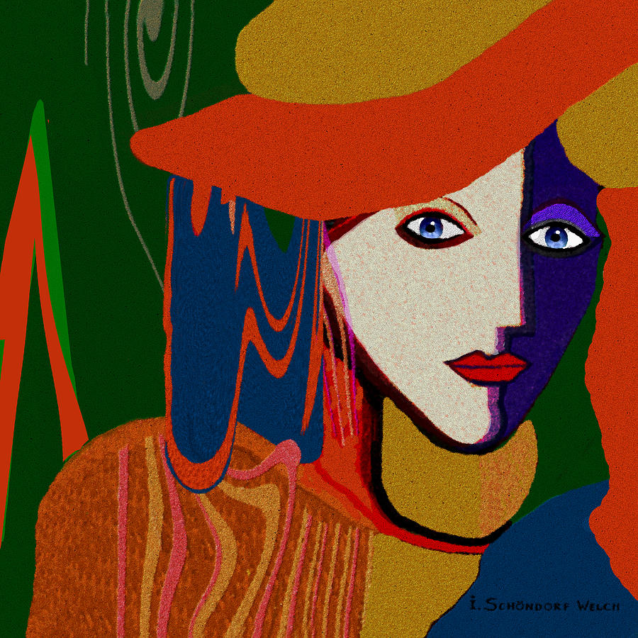 900x900 772 - Lady In Hat Painting