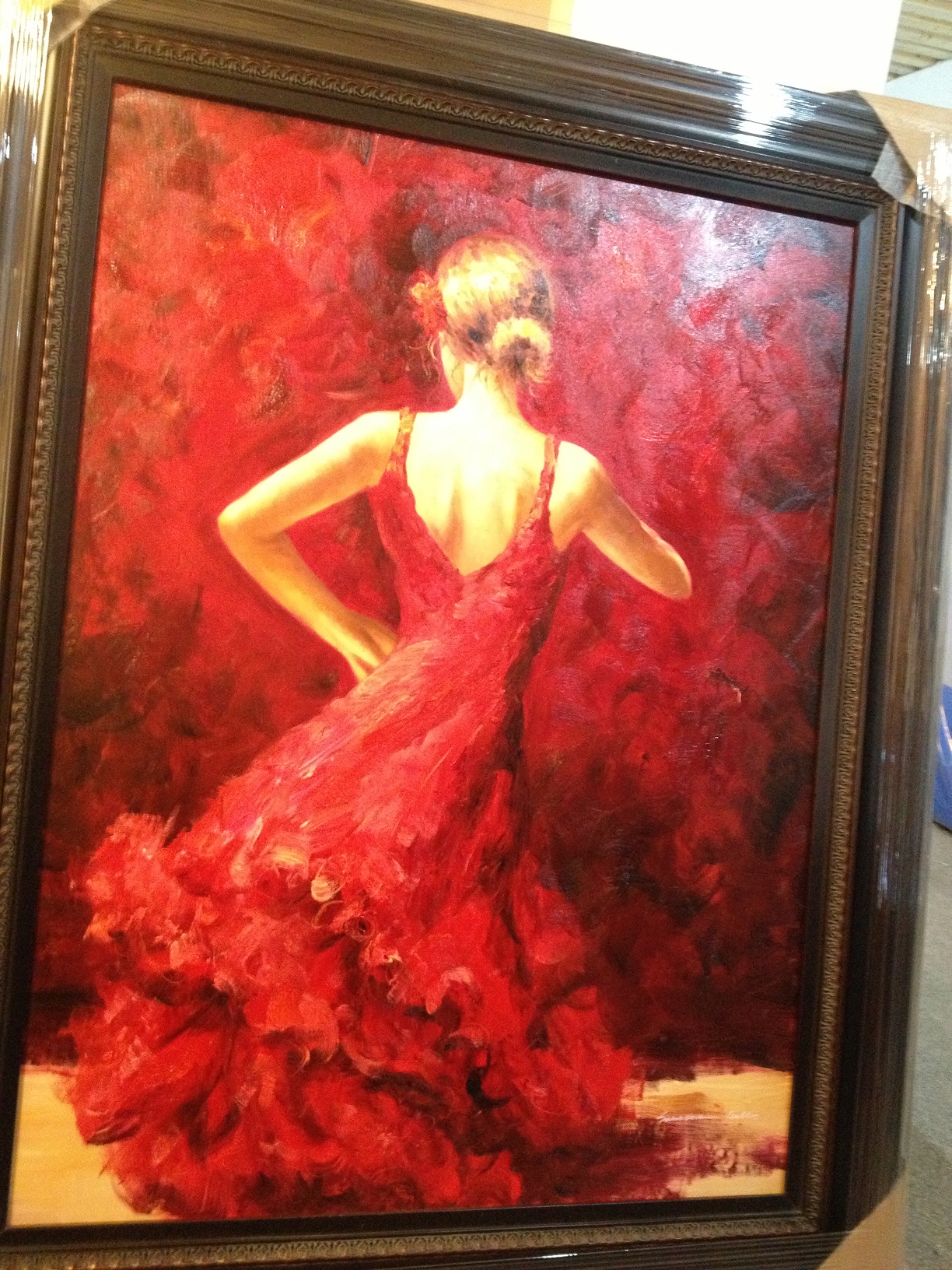 Lady In Red Dress Painting at PaintingValley.com | Explore collection