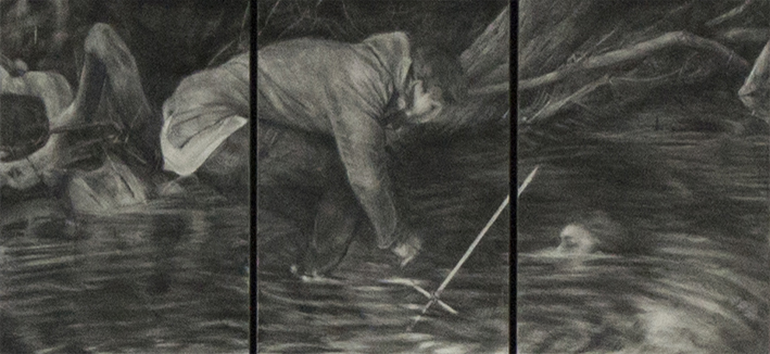 709x326 Lady In The Water James Thistlethwaite - Lady In The Water Painting