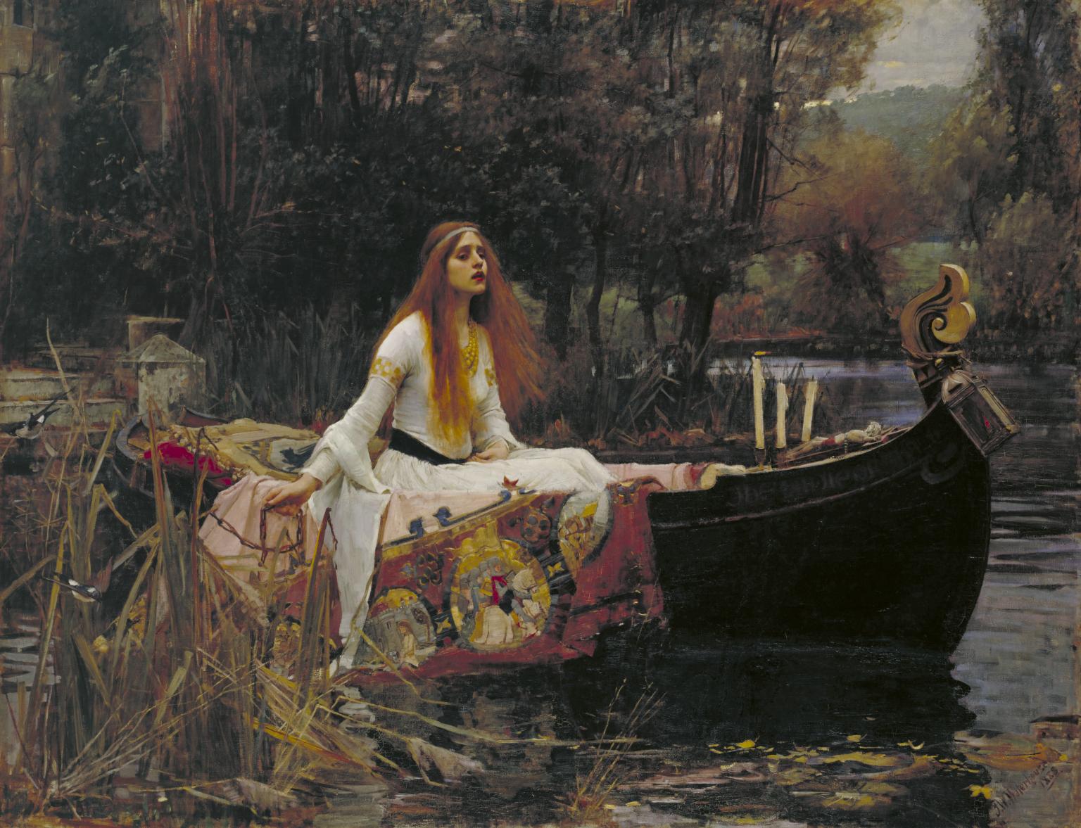 1536x1177 The Lady Of Shalott', John William Waterhouse, 1888 Tate - Lady In The Water Painting