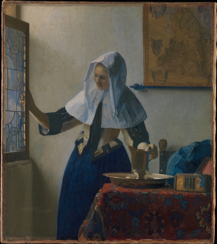 711x800 Vermeer's Young Woman With A Water Jug - Lady In The Water Painting
