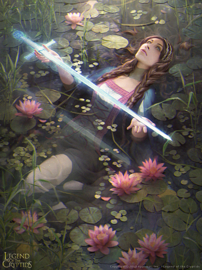 774x1032 Lady Of The Lake 01 By Janaschi - Lady In The Water Painting