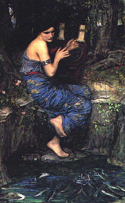 401x651 John William Waterhouse - Lady In The Water Painting