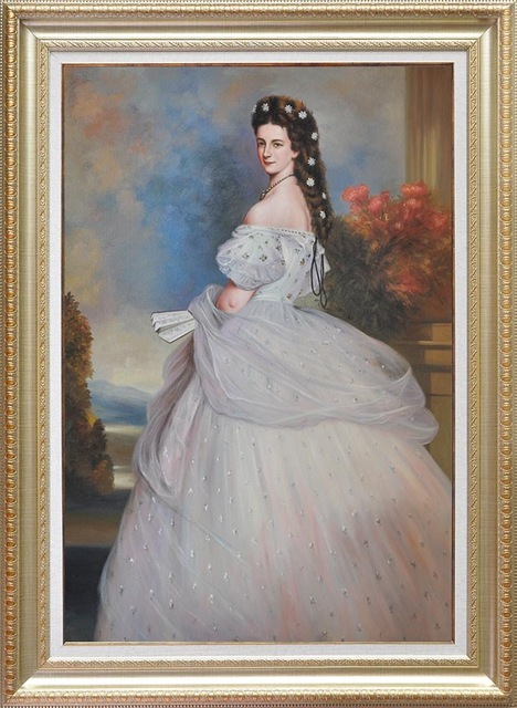 468x640 Handmade Famous Portrait Of The Groom's Mother Beautiful Lady - Lady In White Painting