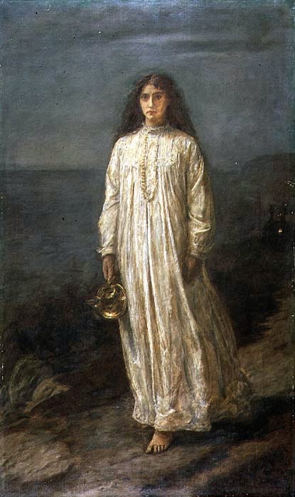 415x699 The Woman In White Pre Raphaelite Sisterhood - Lady In White Painting