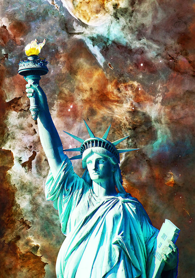 634x900 Statue Of Liberty - Lady Liberty Painting