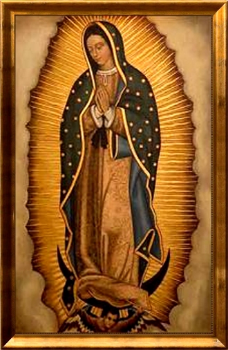330x506 Holy Art Works - Lady Of Guadalupe Painting
