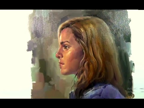 480x360 Oil Painting On Canvas Girl Portrait Demo Paint - Lady Portrait Painting