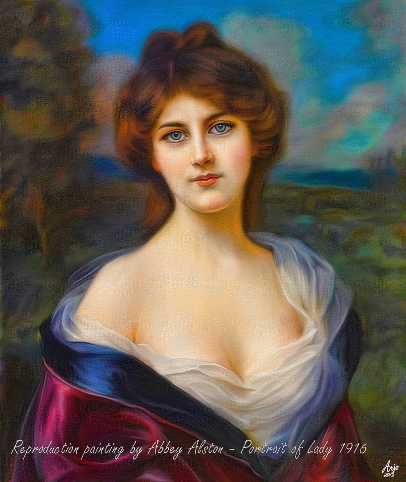 820x975 Reproduction By Abbey Altson - Lady Portrait Painting