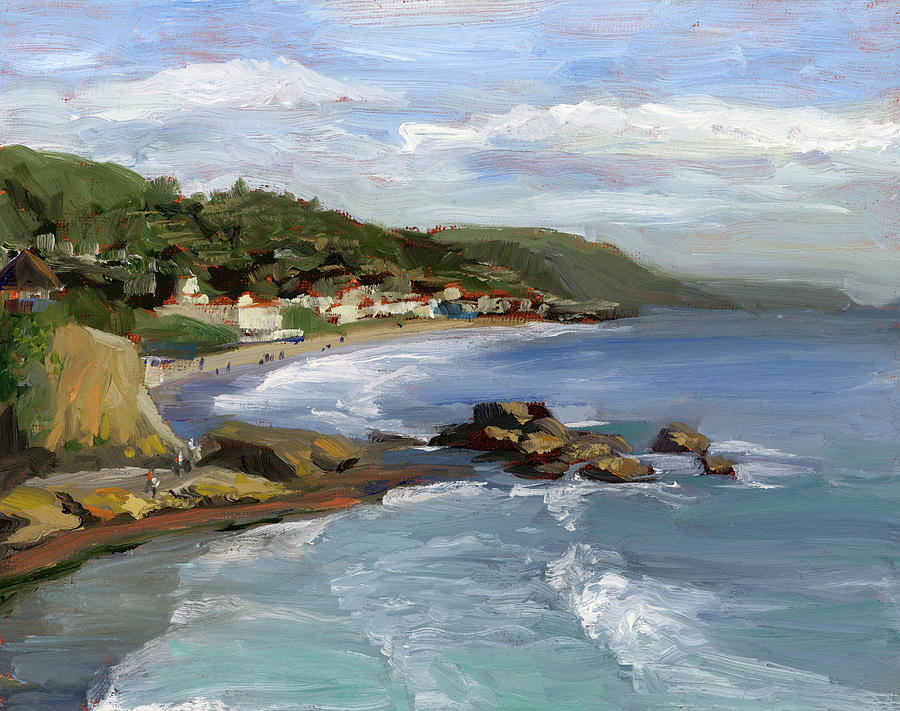 900x711 Laguna Beach Painting By Alice Leggett - Laguna Beach Painting