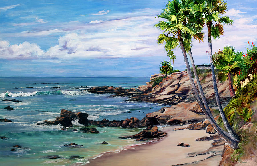 900x581 Laguna Beach Painting By Lisa Reinhardt - Laguna Beach Painting