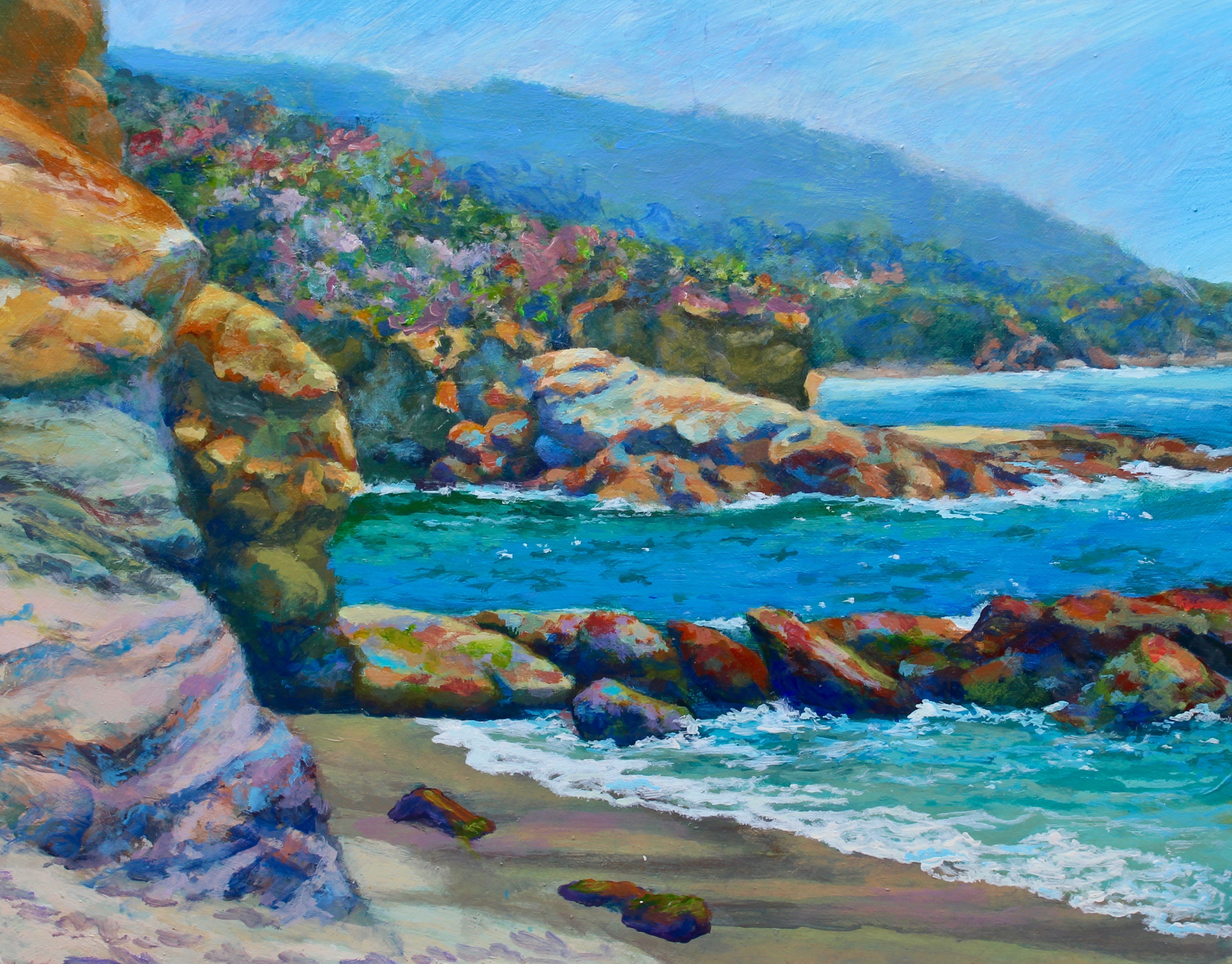 3501x2739 Goff's Cove, Laguna Beach Shelly Nobles - Laguna Beach Painting