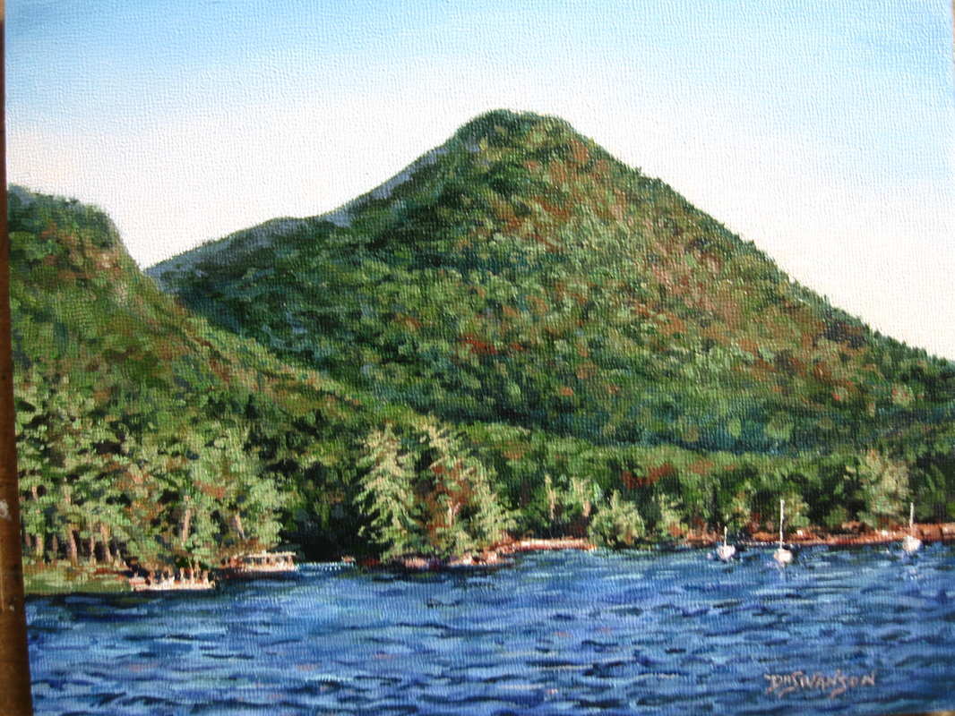 1066x800 Four Paintings Of Lake George - Lake George Painting