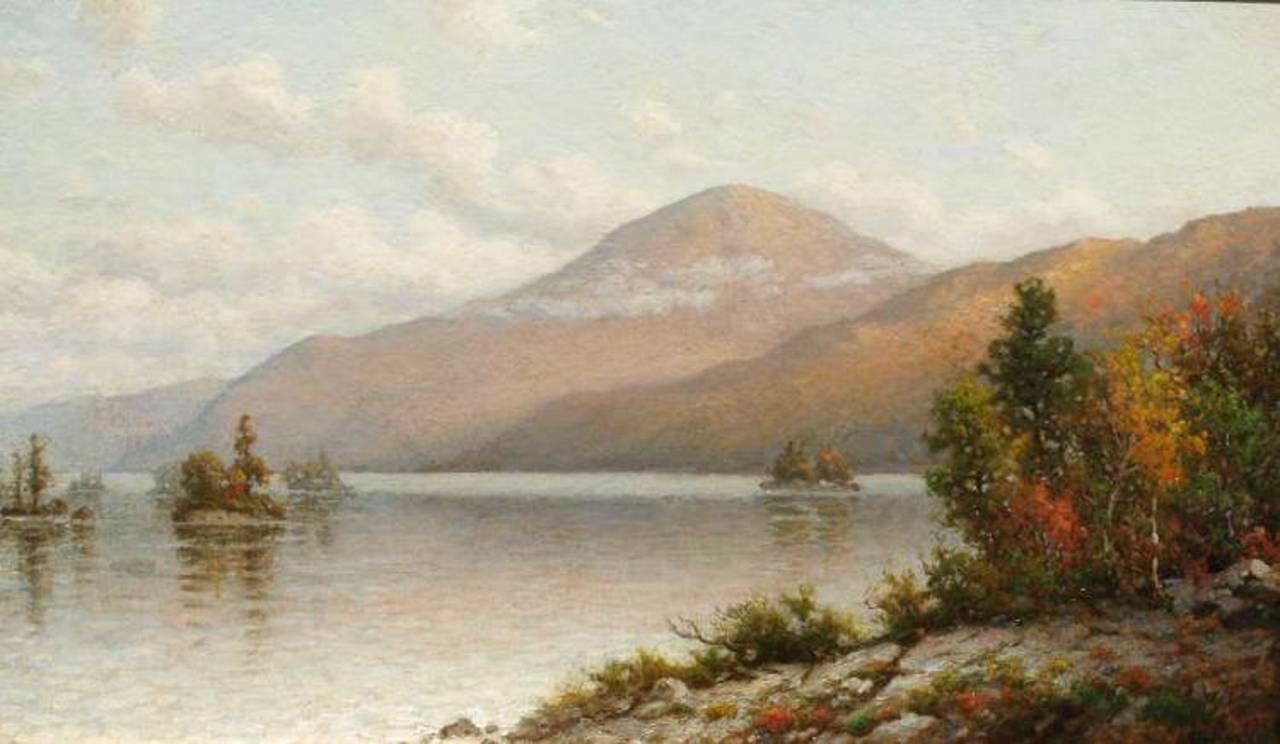 1280x744 George Waters - Lake George Painting