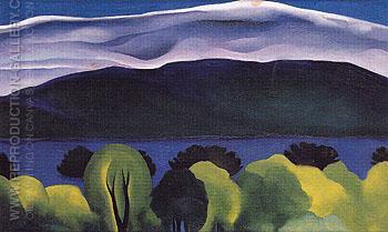 350x209 Lake George Blue 1926 By Georgia O'Keeffe - Lake George Painting