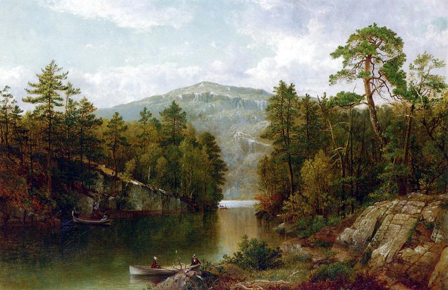900x584 The Lake George Painting By David Johnson - Lake George Painting