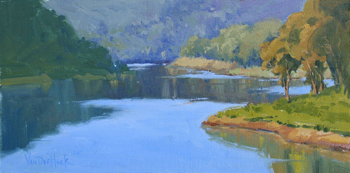 1168x576 Lexington Lake Reflections - Lake Landscape Painting