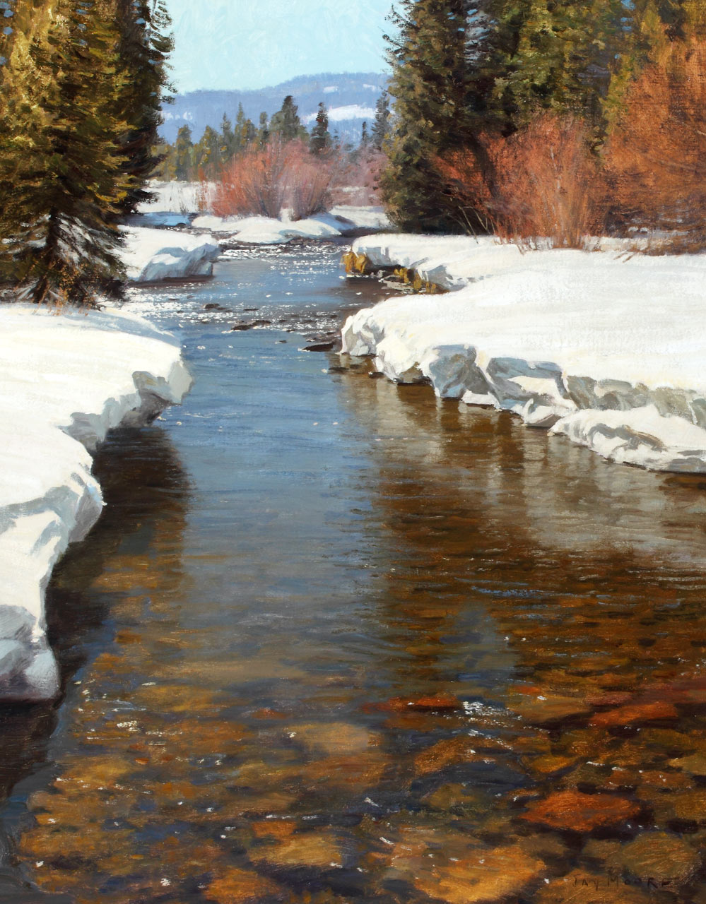 999x1280 Song Of March - Lake Landscape Painting