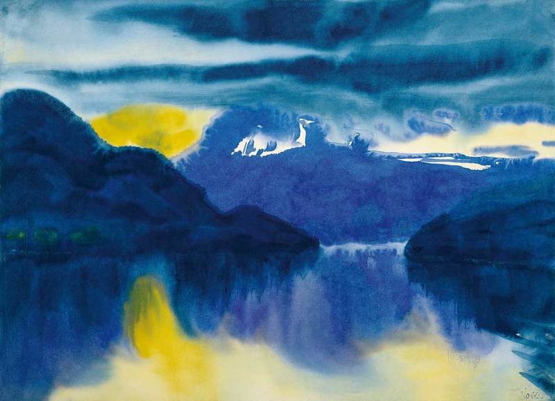 800x578 Artwork By Emil Nolde - Lake Lucerne Painting