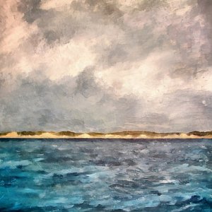 300x300 Lake Michigan Beach Paintings Fine Art America - Lake Michigan Painting