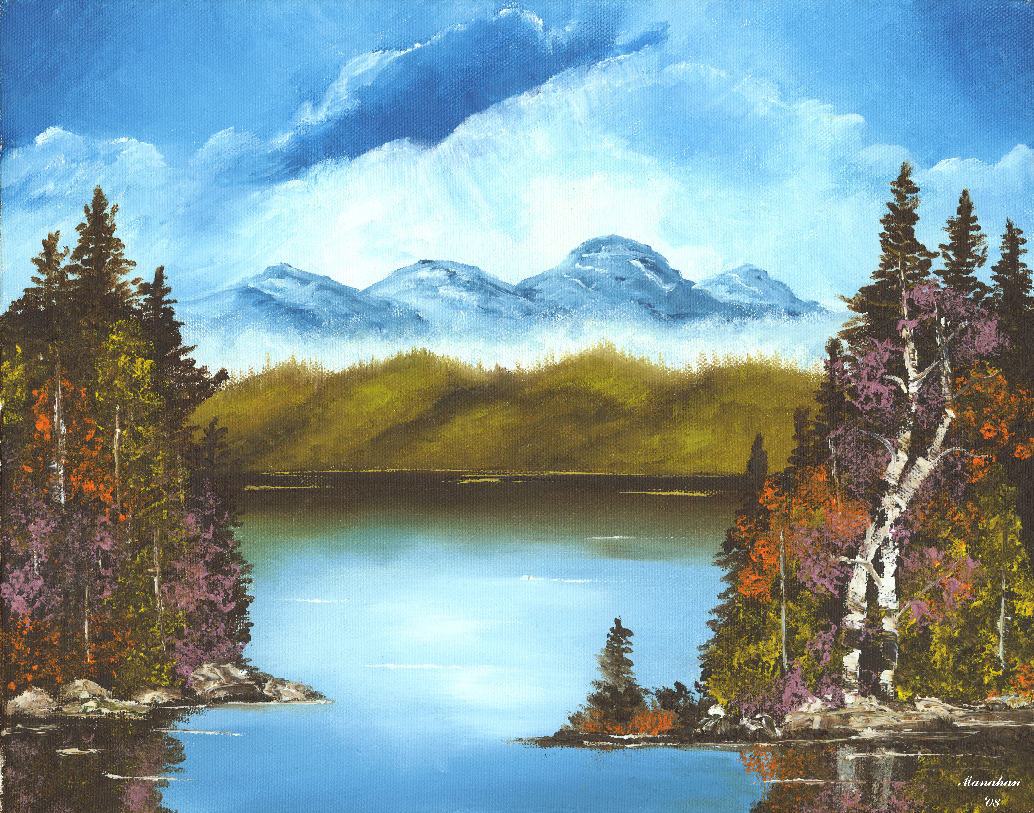 4200x3300 Lake Painting Tylermanahan - Lake Painting