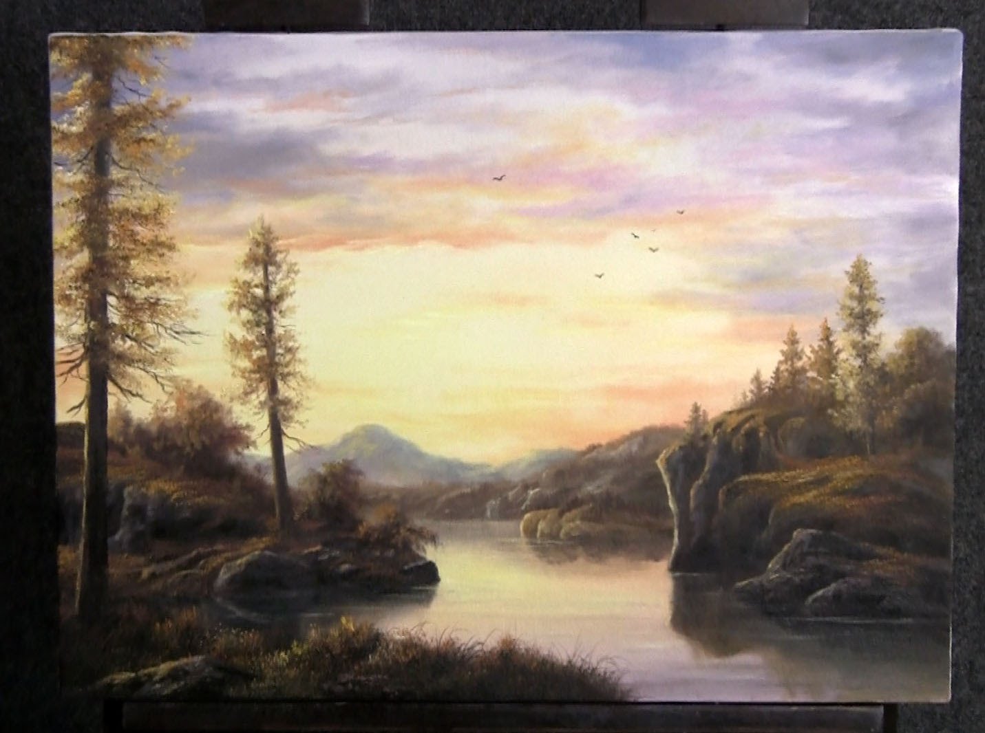 1431x1066 Paint With Kevin Hill - Lake Sunset Painting