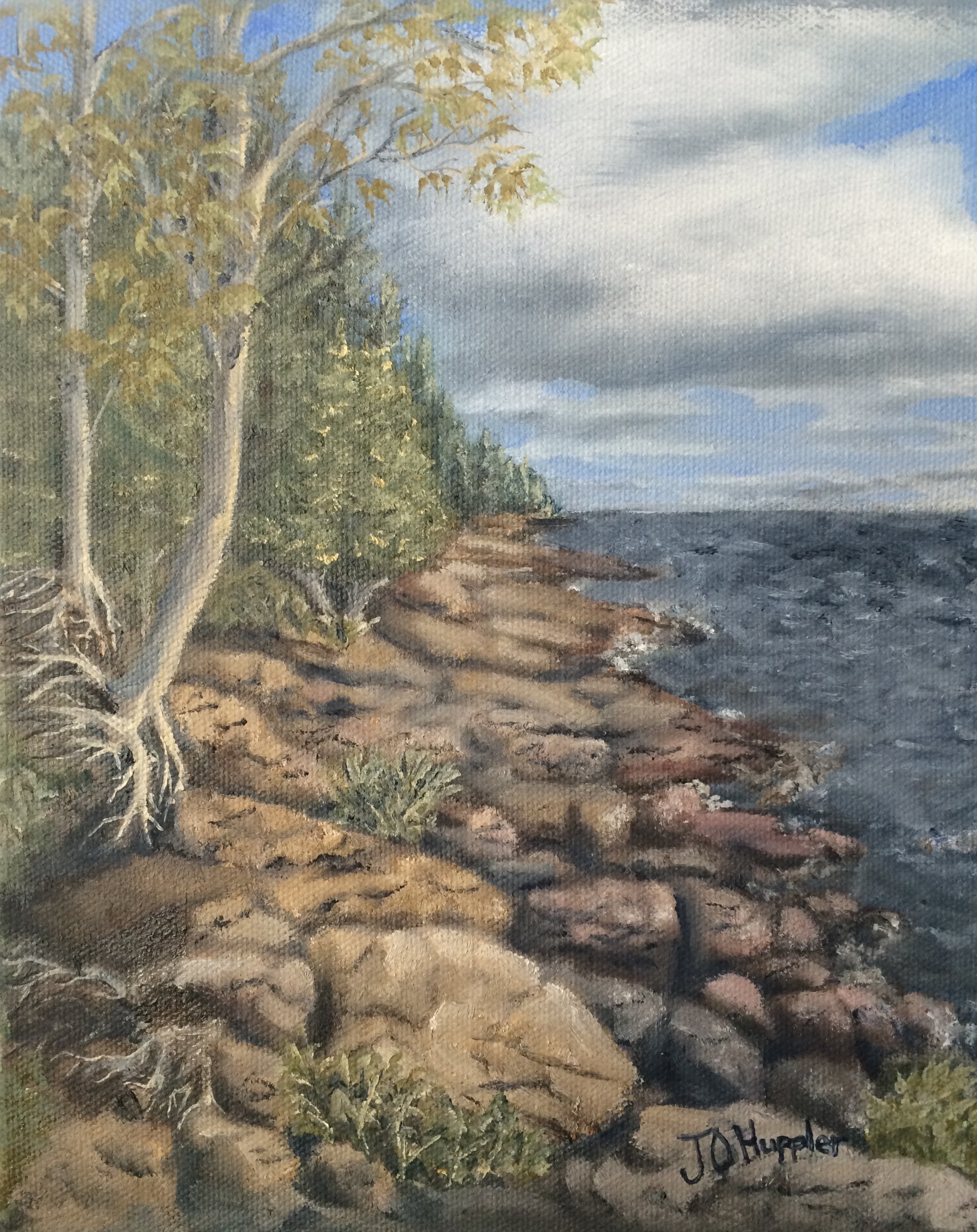 2243x2830 Large And Very Large Lakes J O Huppler - Lake Superior Painting