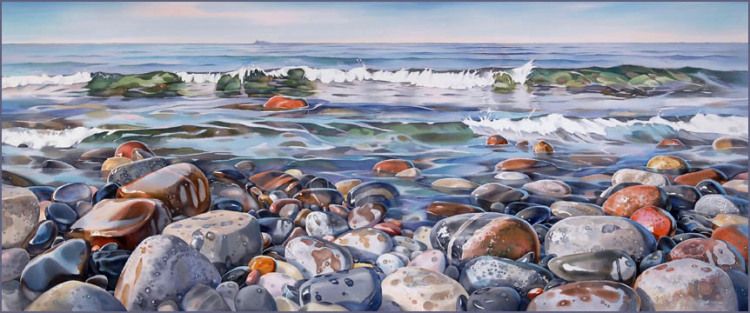 750x313 Paintings Lake Superior, Paintings And Watercolor - Lake Superior Painting