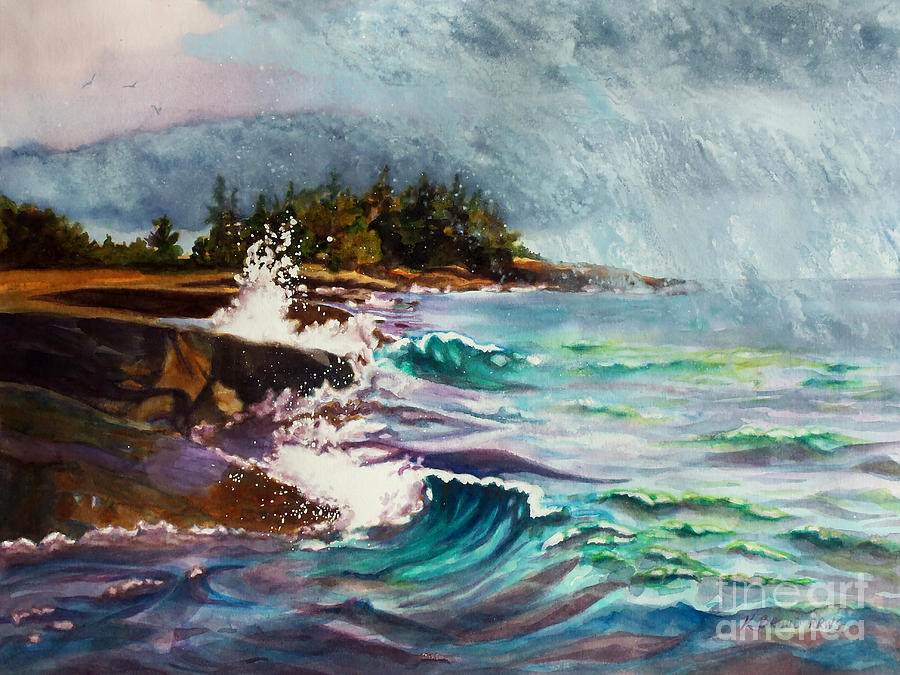 900x675 September Storm Lake Superior Painting By Kathy Braud - Lake Superior Painting