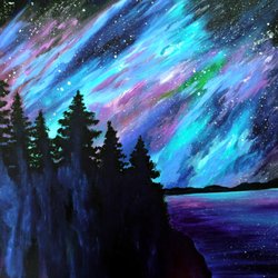 250x250 Tranquil Palette - Lake Tahoe Painting