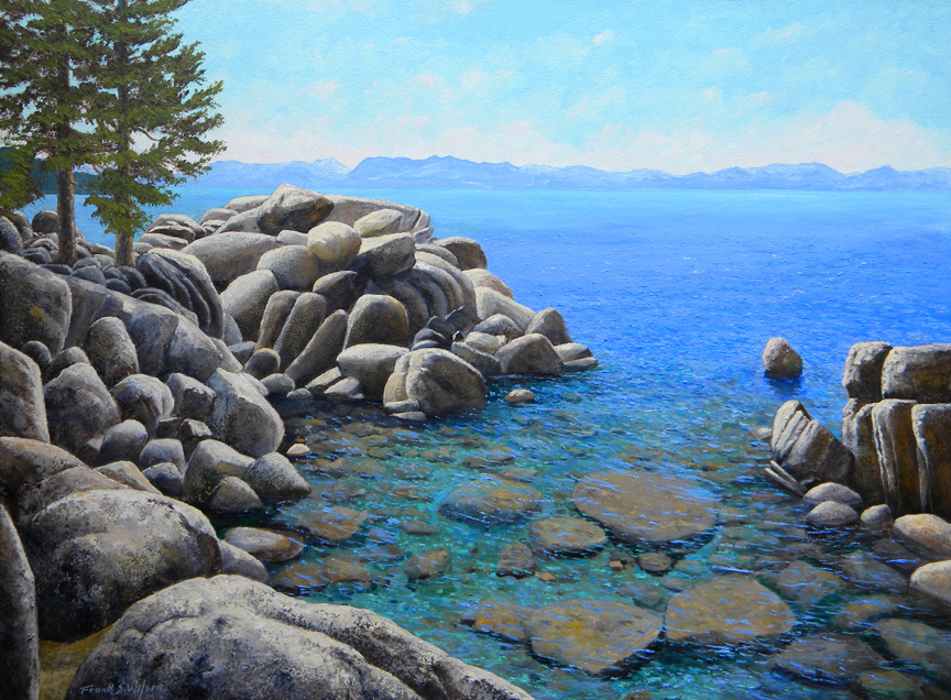 864x636 Frank Wilson Fine Art Paintings, Murals, Illusions, Illustrations - Lake Tahoe Painting
