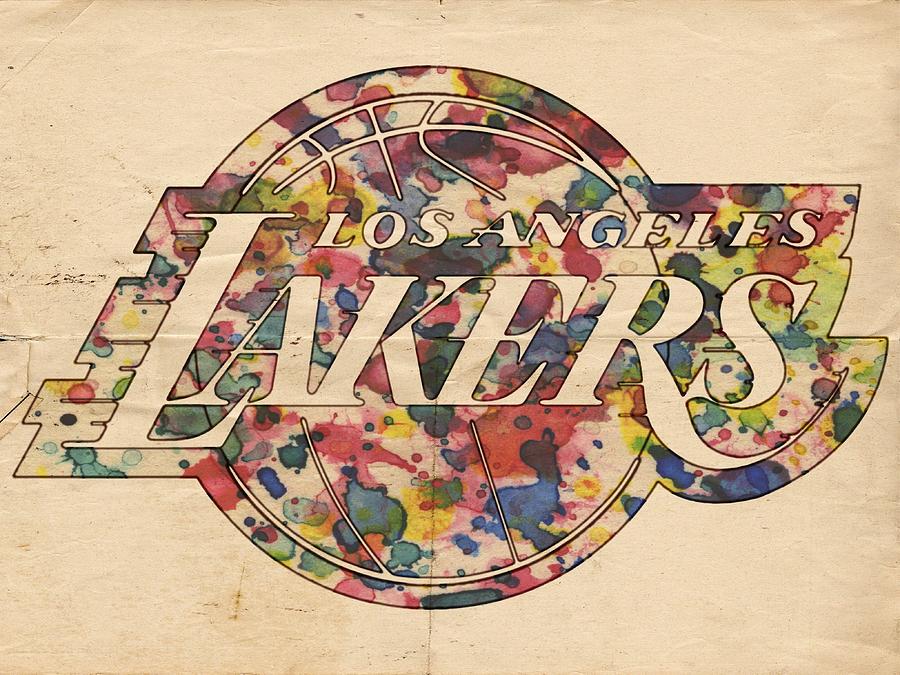 900x675 Los Angeles Lakers Poster Art Painting By Florian Rodarte - Laker Painting
