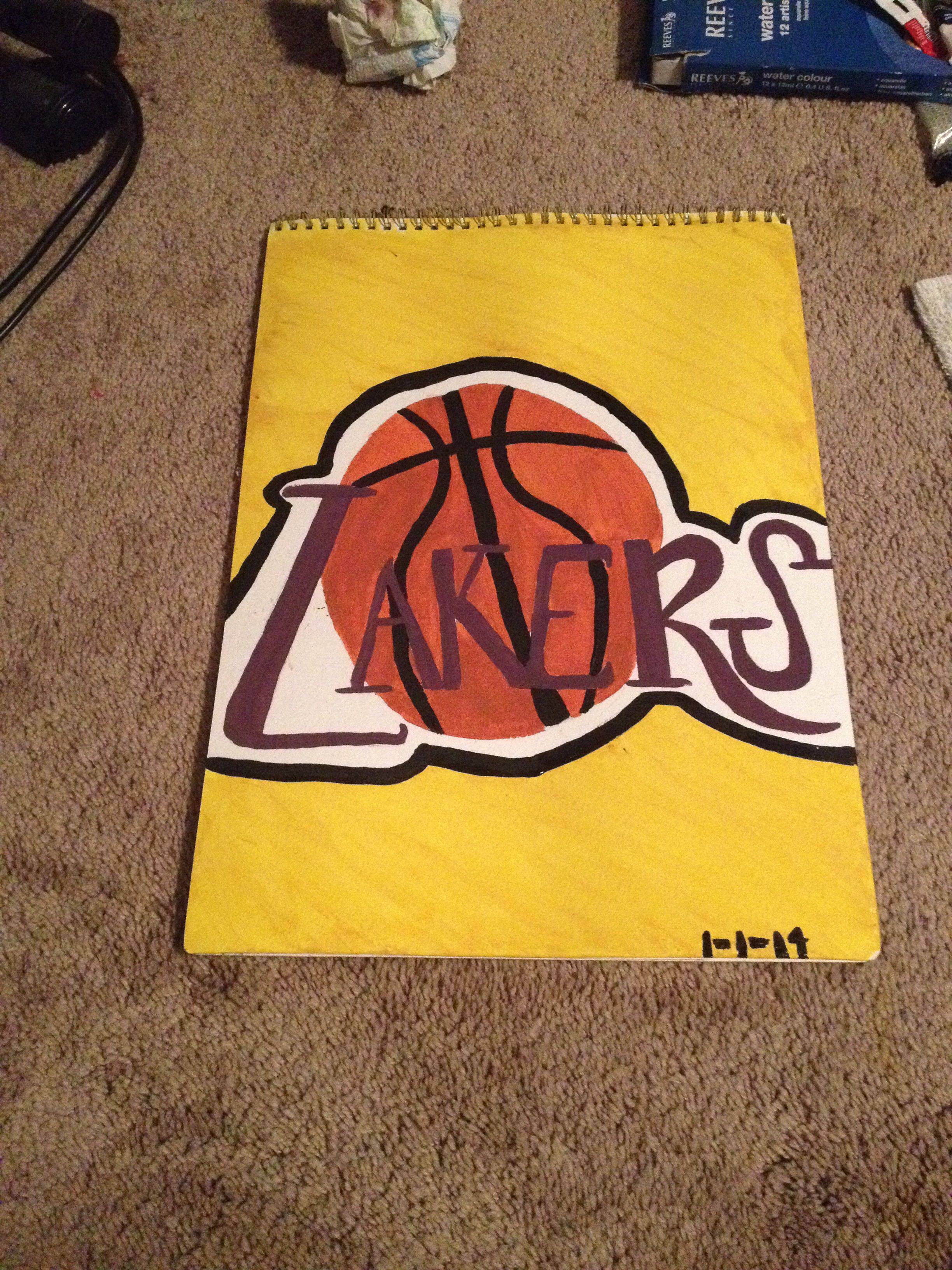 2448x3264 My Lakers Painting Bed Room Bed Room - Laker Painting