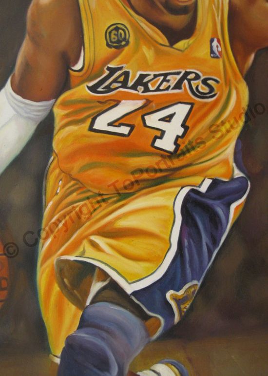 550x771 Kobe Bryant, Los Angeles Lakers - Laker Painting