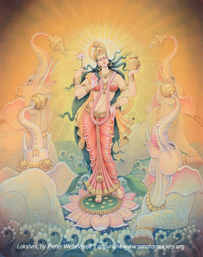 400x505 Hindu Goddesses Lakshmi - Lakshmi Painting