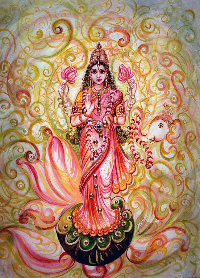 648x900 Lakshmi Painting - Lakshmi Painting
