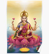 210x230 Lakshmi Painting Amp Mixed Media Posters Redbubble - Lakshmi Painting