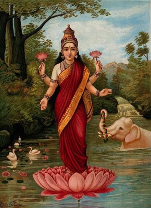 300x415 Paintings - Lakshmi Painting