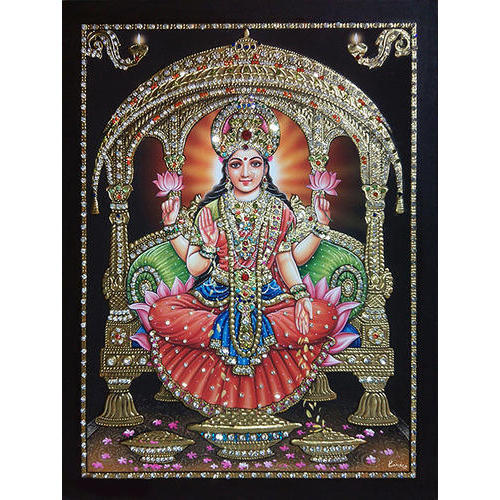 500x500 Goddess Lakshmi Painting - Lakshmi Painting