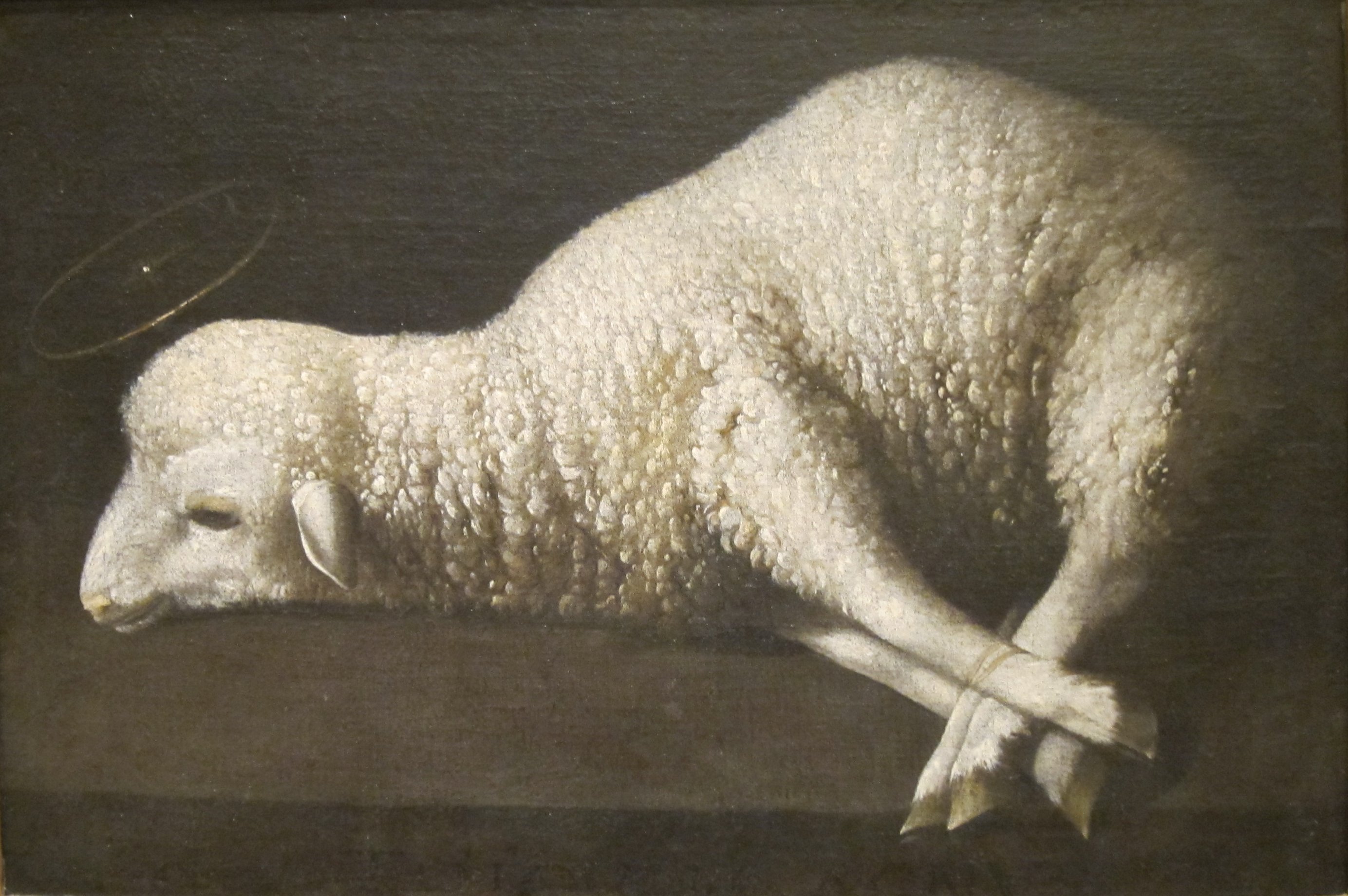 2768x1840 Fileagnus Dei (The Lamb God) By San Diego Museum - Lamb Of God Painting